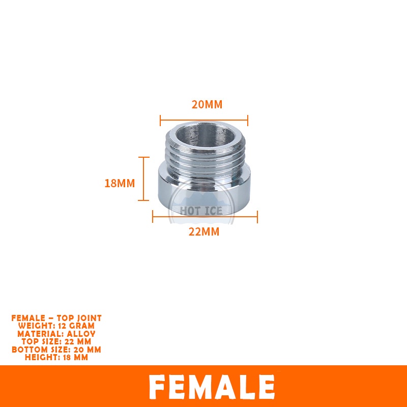 Jual Sambungan Kran Keran Sambungan Drat Luar Dalam Faucet Adapter Tab