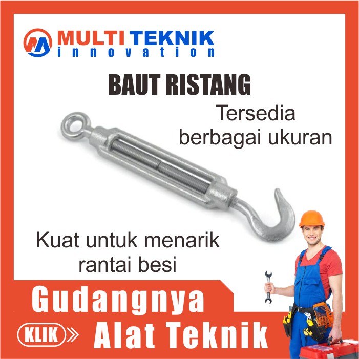 Jual Span Skrup Mur Baut Sekrup Ristang Drat Penarik Pengencang Rantai ...