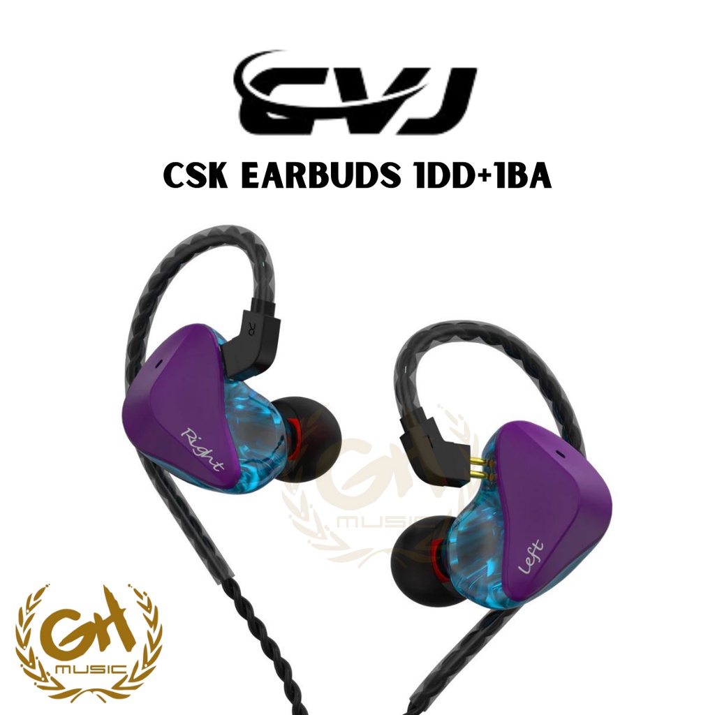 Jual CVJ CSK EARBUDS 1DD 1BA HiFi MUSIC EARPHONE SUPER HEAVY BASS