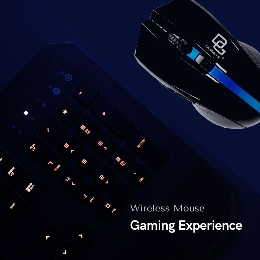 Jual DIGIGEAR Wireless Mouse Gaming Tortuga Series | Shopee Indonesia