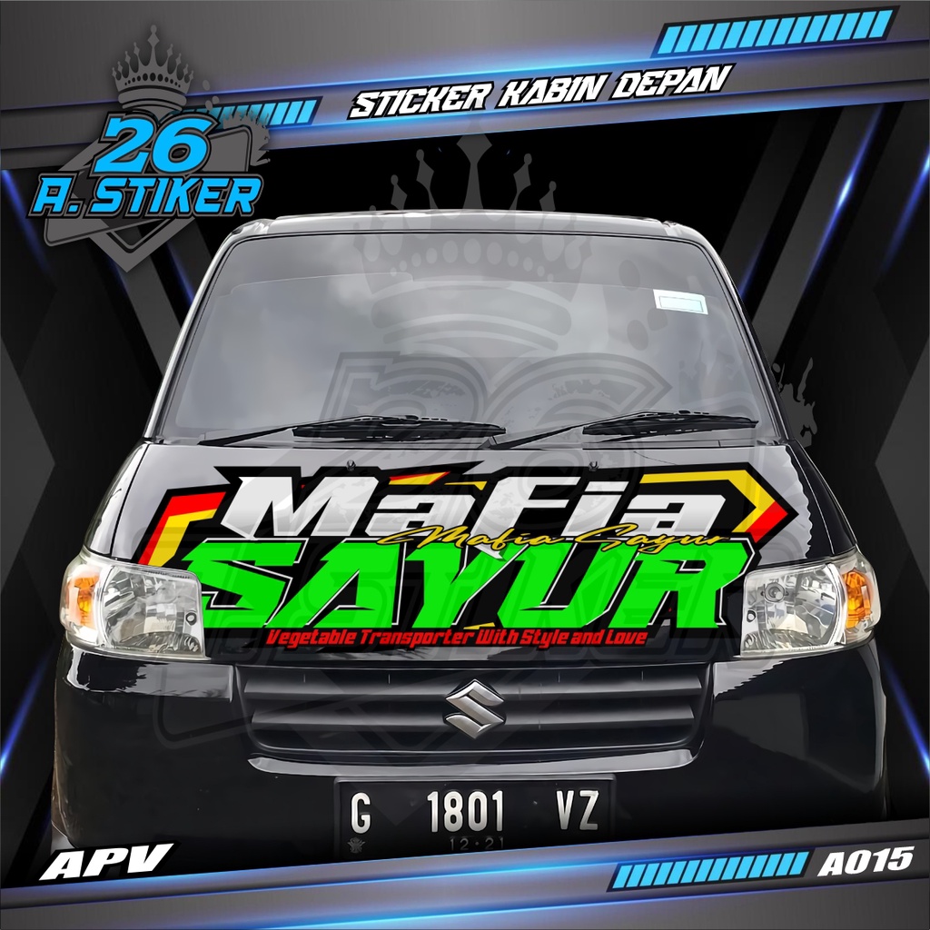 Jual Stiker Decal Kabin Depan MAFIA SAYUR All Pick Up Pick Up L300 ...