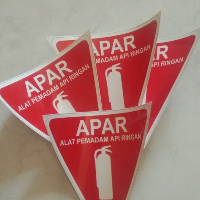 Jual Terlaris Stiker Sign K Segitiga APAR Petunjuk Tabung Pemadam Api X Cm Elegan Shopee