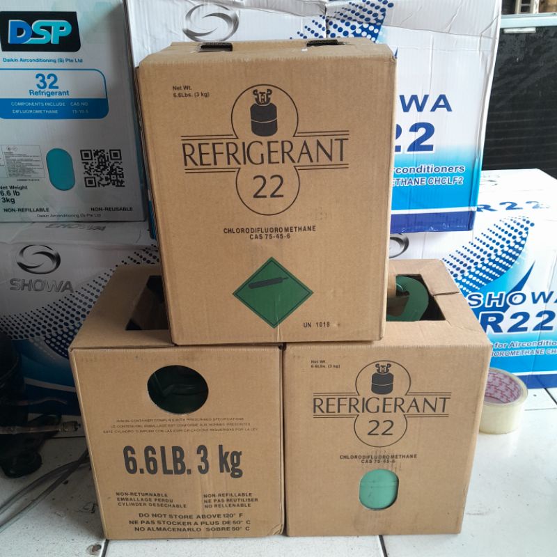 Jual Freon R22 3 kg tabung kecil Refrigerant Freon AC R22 Shopee
