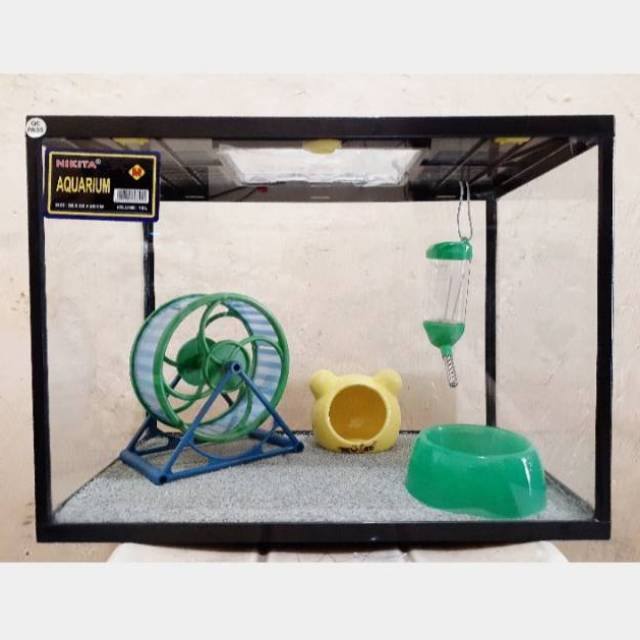 Jual Kandang hamster Aquarium fullset ukuran L Shopee Indonesia