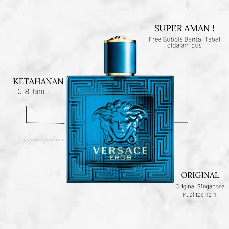 Jual ORIGINAL SINGAPORE VERSACE ER0S 100ML PARFUM PRIA Shopee Indonesia