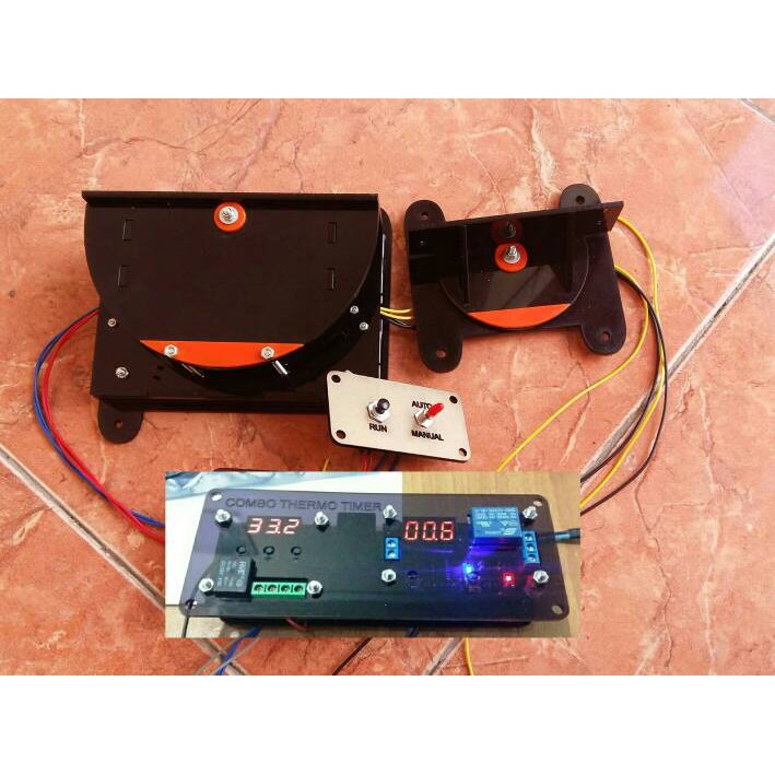 Jual Aktuator Pemutar Rak Mesin Tetas, + Thermostat + Timer + Engsel ...