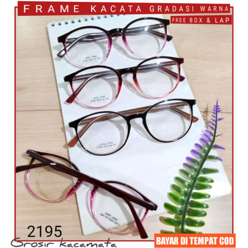 Jual Frame Kacamata Minus Plus Gradasi Warna Frame Tulang Shopee