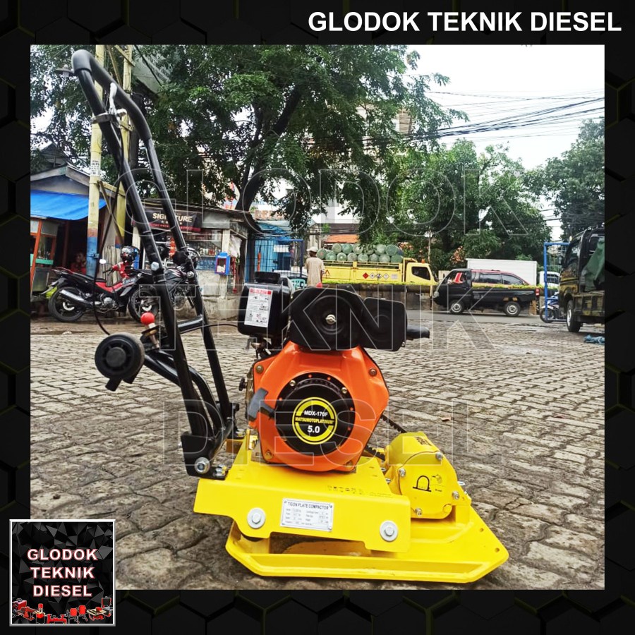 Jual STAMPER KODOK DIESEL SOLAR TIGON / PLATE COMPACTOR TG-C80 + ENGINE ...