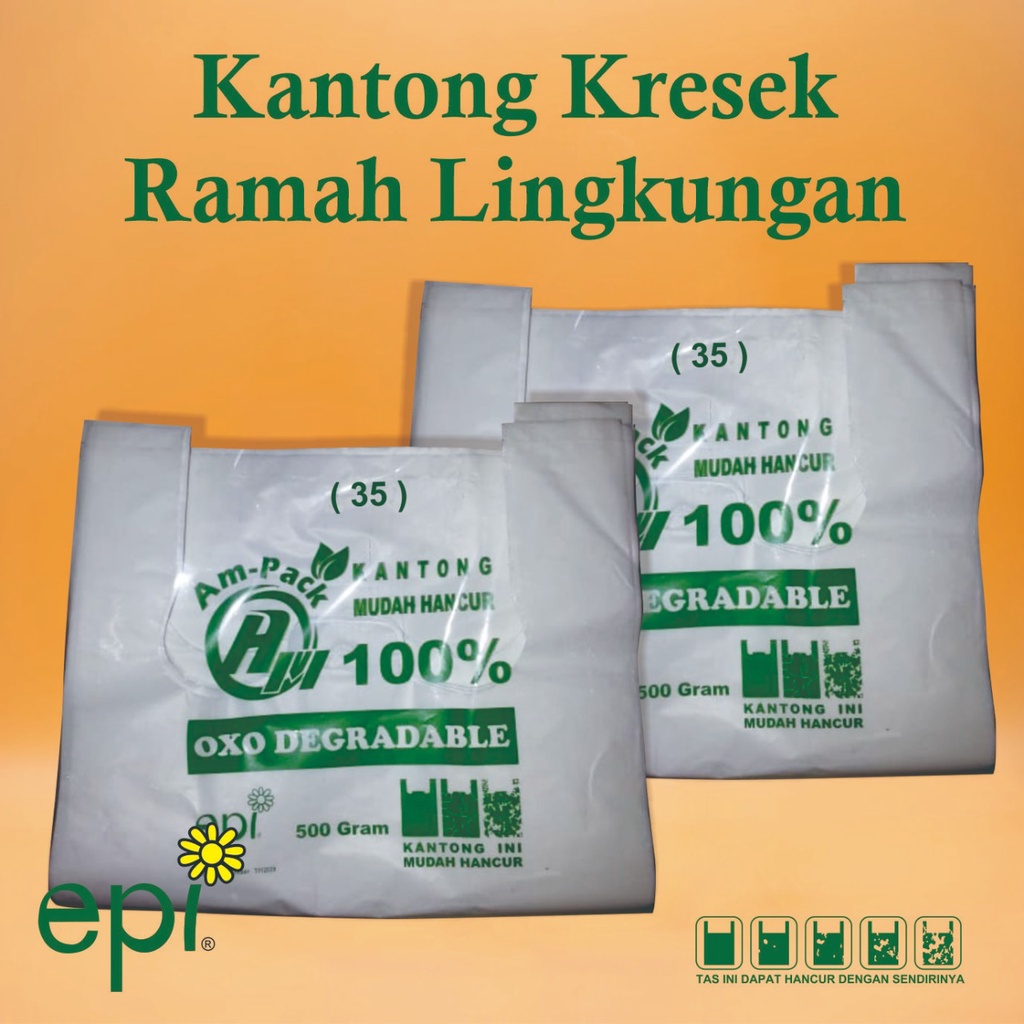 Jual Kantong Plastik Kresek Ramah Lingkungan 17/24/28 | Shopee Indonesia