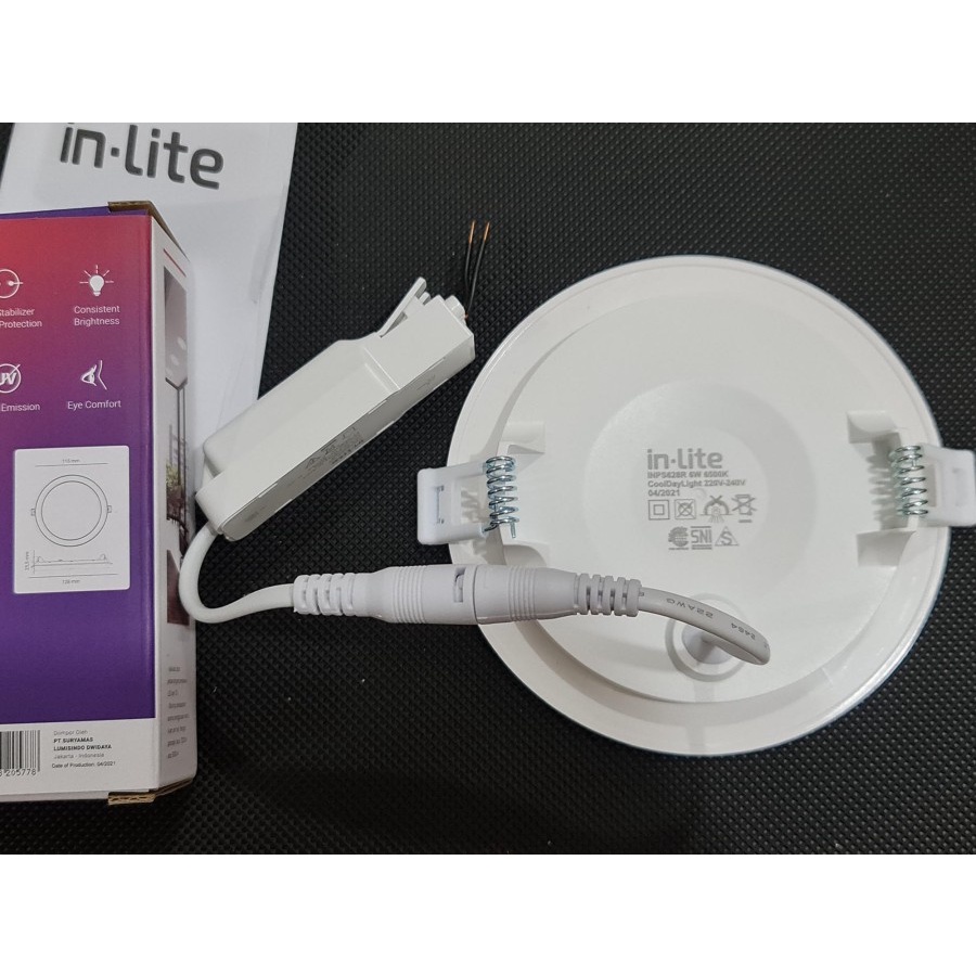 Jual IN LITE LED Panel 6W 6 WATT BULAT Inbow Ditanam - INPS628R INPS ...