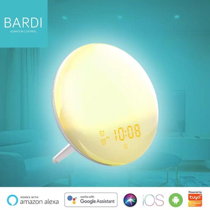 Jual _^_^_^] BARDI Smart Wake Up Light Alarm Digital Clock with Radio