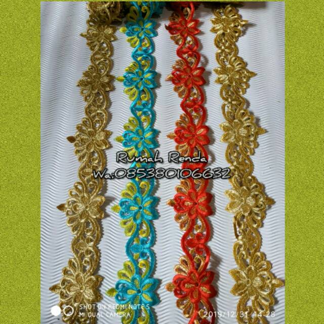 Jual Renda roll meteran murah / renda bordiran murah / renda meteran ...
