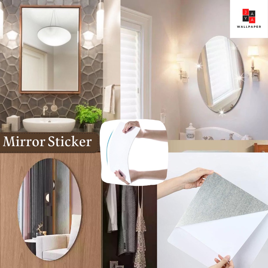 Jual MIRROR STICKER / STIKER CERMIN KACA DEKORASI HIASAN DINDING STIKER ...