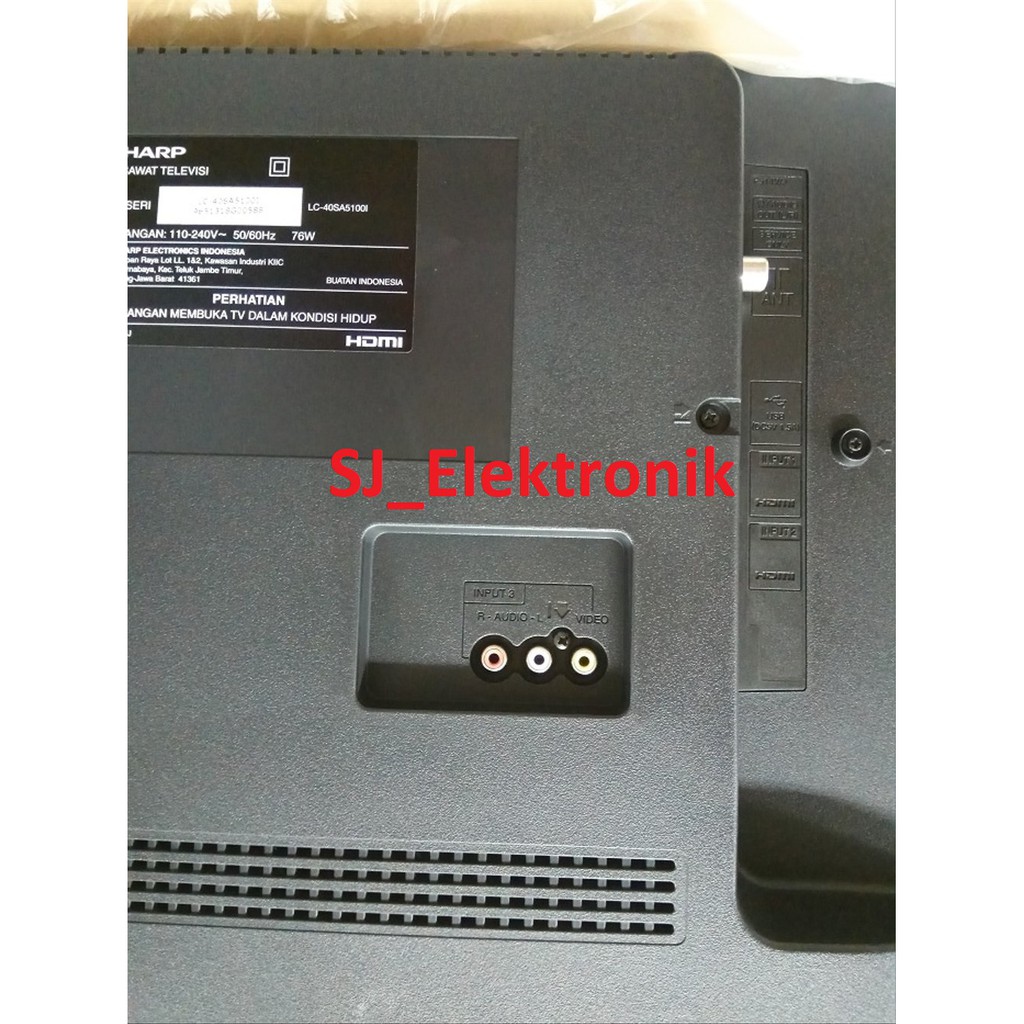 Jual LED TV Sharp 40 Inch LC-40SA5100I-WH / 40SA5100 FullHD HDMI ...