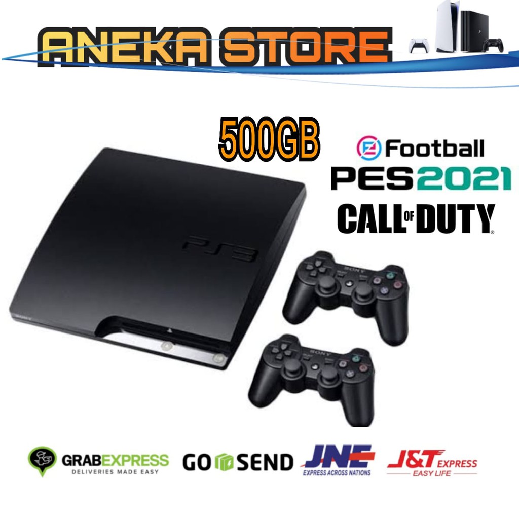 Ps3 Slim 2500X 500gb+2 stik full game