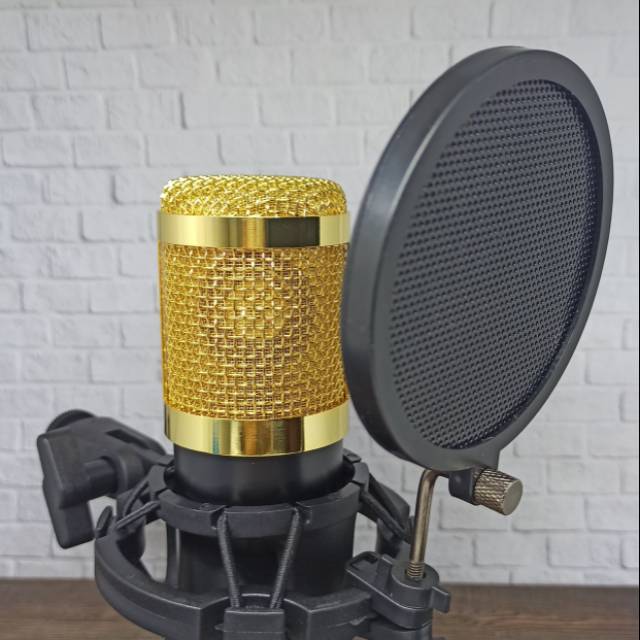 Jual Pop Filter Mic Rekaman Penyaring Suara Microphone Condenser Bm Bm Bm Foto