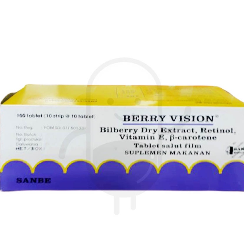 Jual Berry Vision Box 100 Tablet Bilberry Dry Extract, Retinol