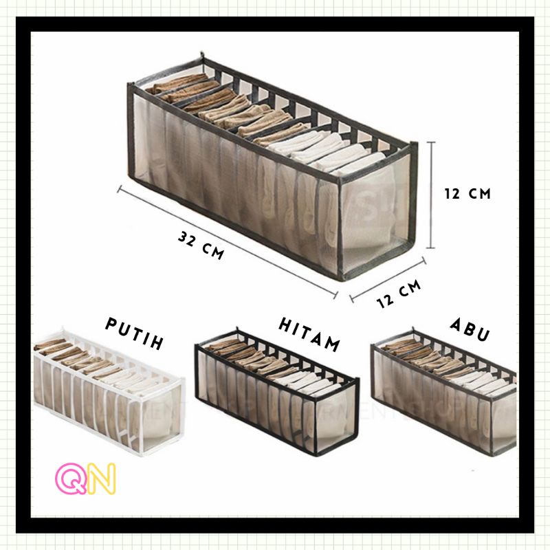 Jual STORAGE BOX ORGANIZER CANTIK KOTAK PENYIMPANAN BERSEKAT CELANA ...