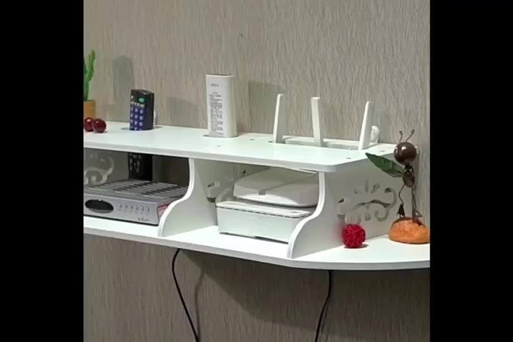Jual Rak Set Top Box TV Digital analog Gantung DVD Ambalan ROUTER WIFI ...