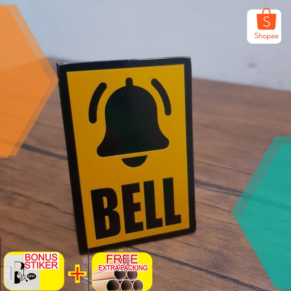 Jual BELL SIGN Akrilik 5 x 75 cm Reflektif Elegan | Shopee Indonesia