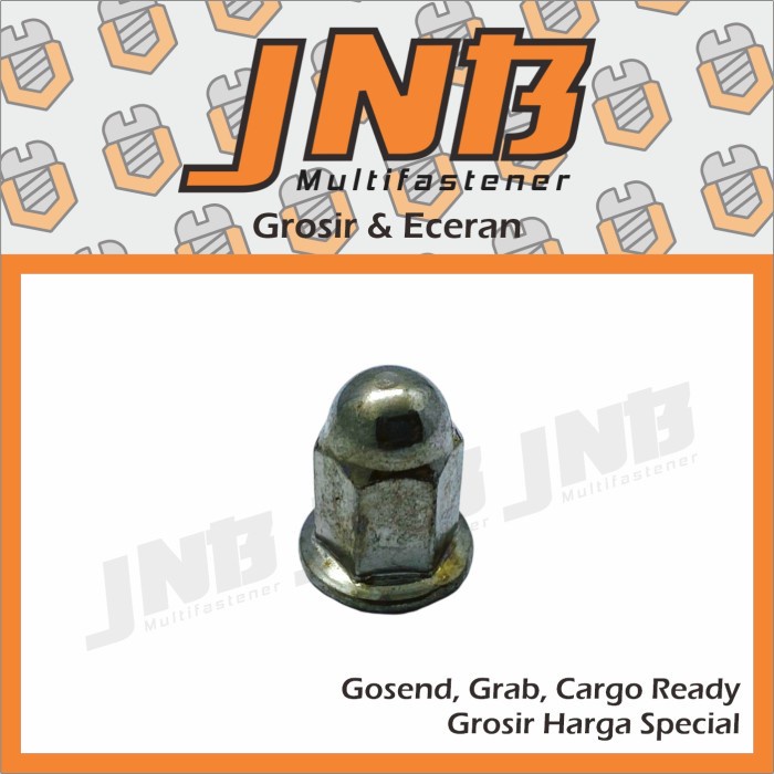 Jual Flange Cap Nut / Mur Topi Knalpot M8 Tinggi Nekel | Shopee Indonesia