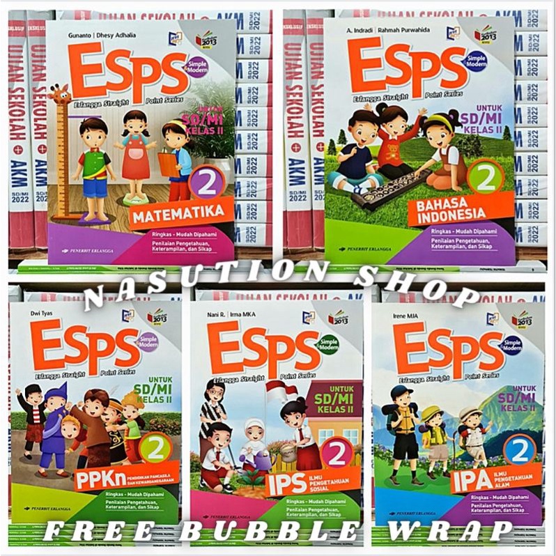 Jual Paket Buku ESPS Kelas 2 SD K13 Revisi Erlangga Isi Paket 5 Buku ...