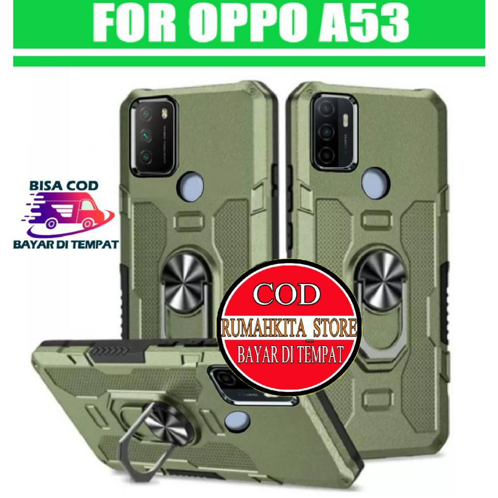 Jual Case OPPO A53 NEW Soft Case Robot Hit EYE Ring Standing Hard Case ...