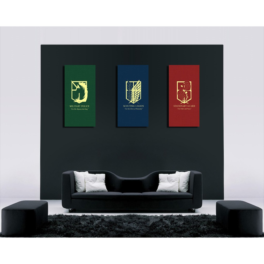 Jual Hiasan Dinding Dekorasi Dinding Logo Squad Anime Attack On Titan