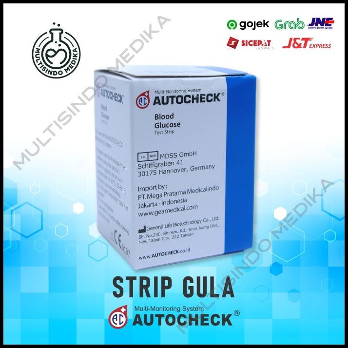 Jual Strip Autocheck Glucose Gula Darah Isi Strip Shopee Indonesia