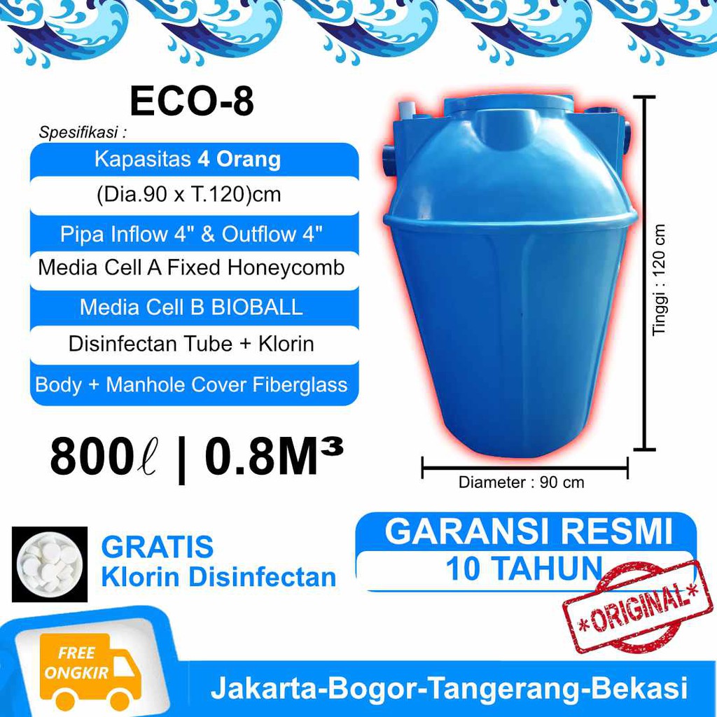 Jual BIOTANK 800 Liter Septictank Bio Bio Septic Tank BIOTECH