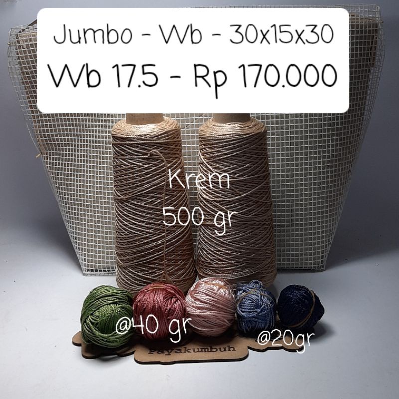 Jual Paket Lengkap Rajut Jaring Jumbo - Wb - 30x15x30, ramo | Shopee ...