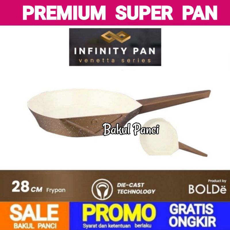 Jual BOLDe SUPER PAN INFINITY VENETTA | FRY PAN 28CM GRANITE COATING ...