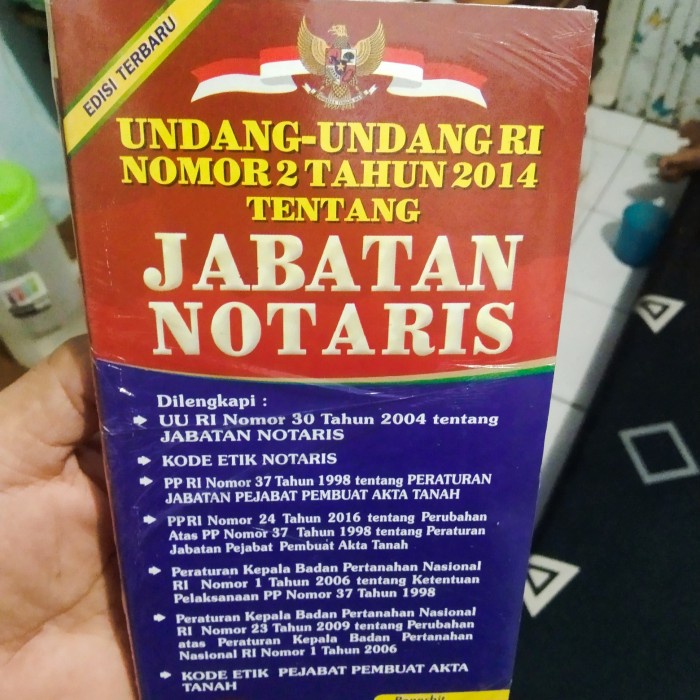 Jual Produk Terbaru Undang Undang Jabatan Notaris | Shopee Indonesia