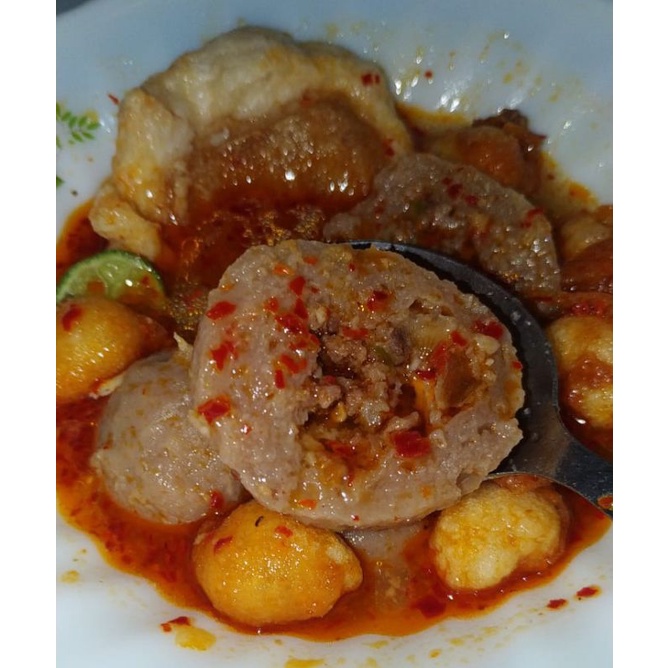Jual BASO SAPI ISI DAGING CINCANG ASLI/ INSTAN/KUAH CHILI OIL/HALAL ...