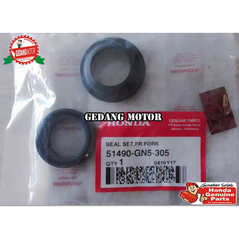 Jual SEAL SHOCK DEPAN GRAND, SUPRA, SUPRA X 125FI, ALL MATIC ASLI HONDA