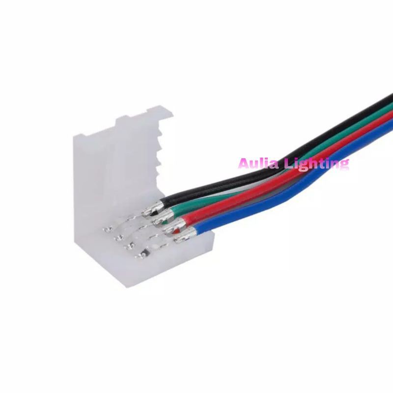 Jual Kabel Jepit 2 Sisi LED Strip RGB 3528/5050 ke kepala rgb 4 Pin ...