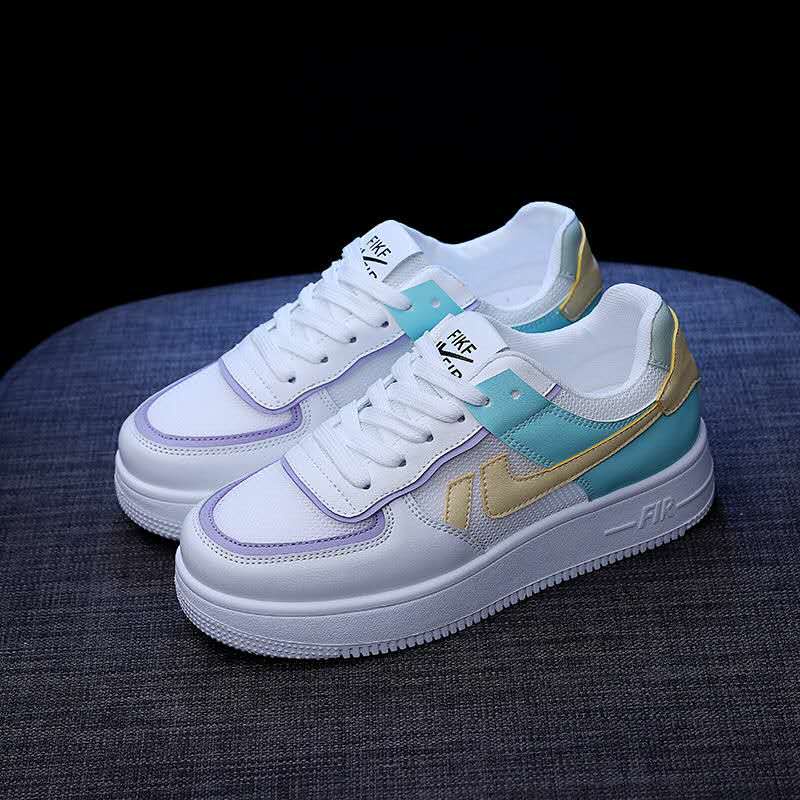 Jual Women High Top White Sneakers Womens Platform Chunky