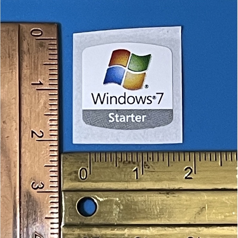 Jual Sticker stiker logo windows 7 starter ori | Shopee Indonesia