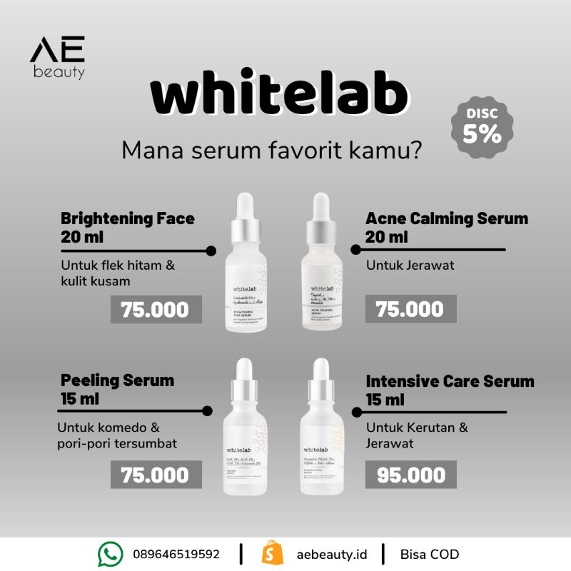 Jual Whitelab Serum Series | Shopee Indonesia