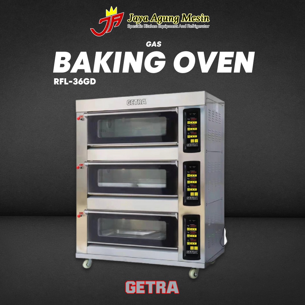 Jual GAS OVEN DECK RFL 36GD /OVEN GETRA 3 DECK 6 TRAY RFL 36GD Shopee