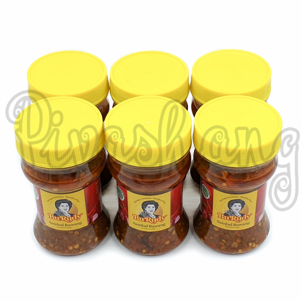 Jual GROSIR 6 pcs Sambal Bawang Bu Rudy Oleh Oleh Khas Bu Rudi Surabaya ...