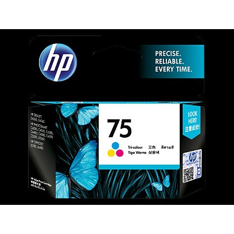 Jual TINTA HP 75 COLOUR ORIGINAL | Shopee Indonesia