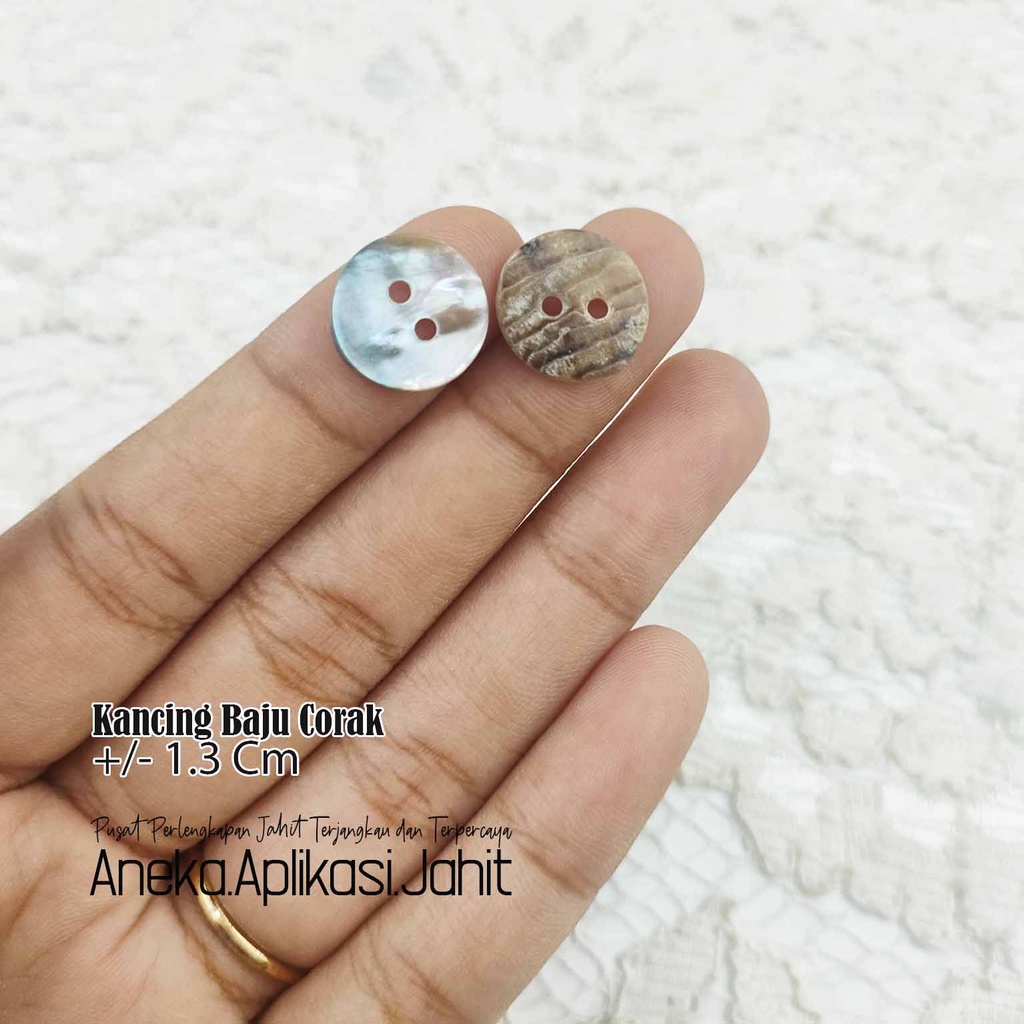 Jual 50 PCS KANCING KEONG LUBANG 2 / KANCING KERANG / KANCING KEMEJA ...