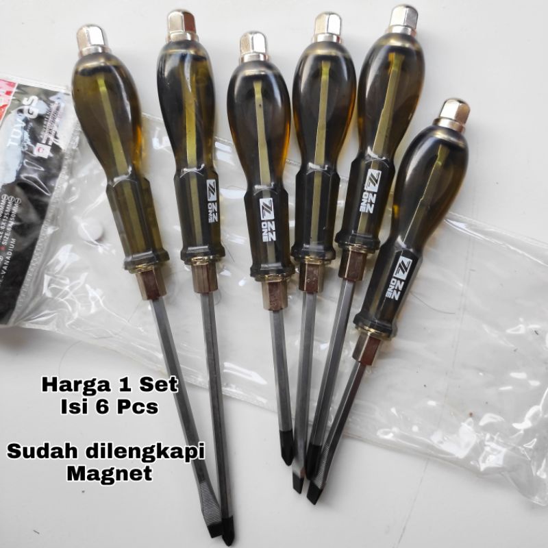 Jual Obeng Ketok Set Isi Pcs Screwdiver Set Plus Minus Vanadiun