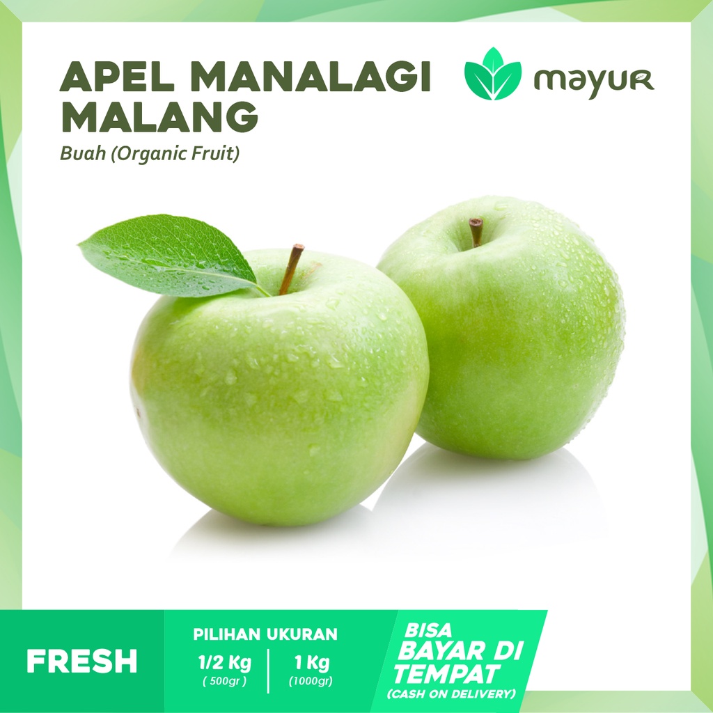 Jual Apel Malang Manalagi ( 1/2kg | 1kg ) | Shopee Indonesia