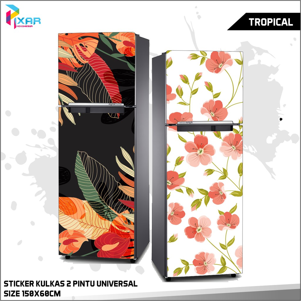 Jual STICKER KULKAS 2 PINTU STANDARD - TROPICAL SUDAH PAKAI ANTI GORES ...