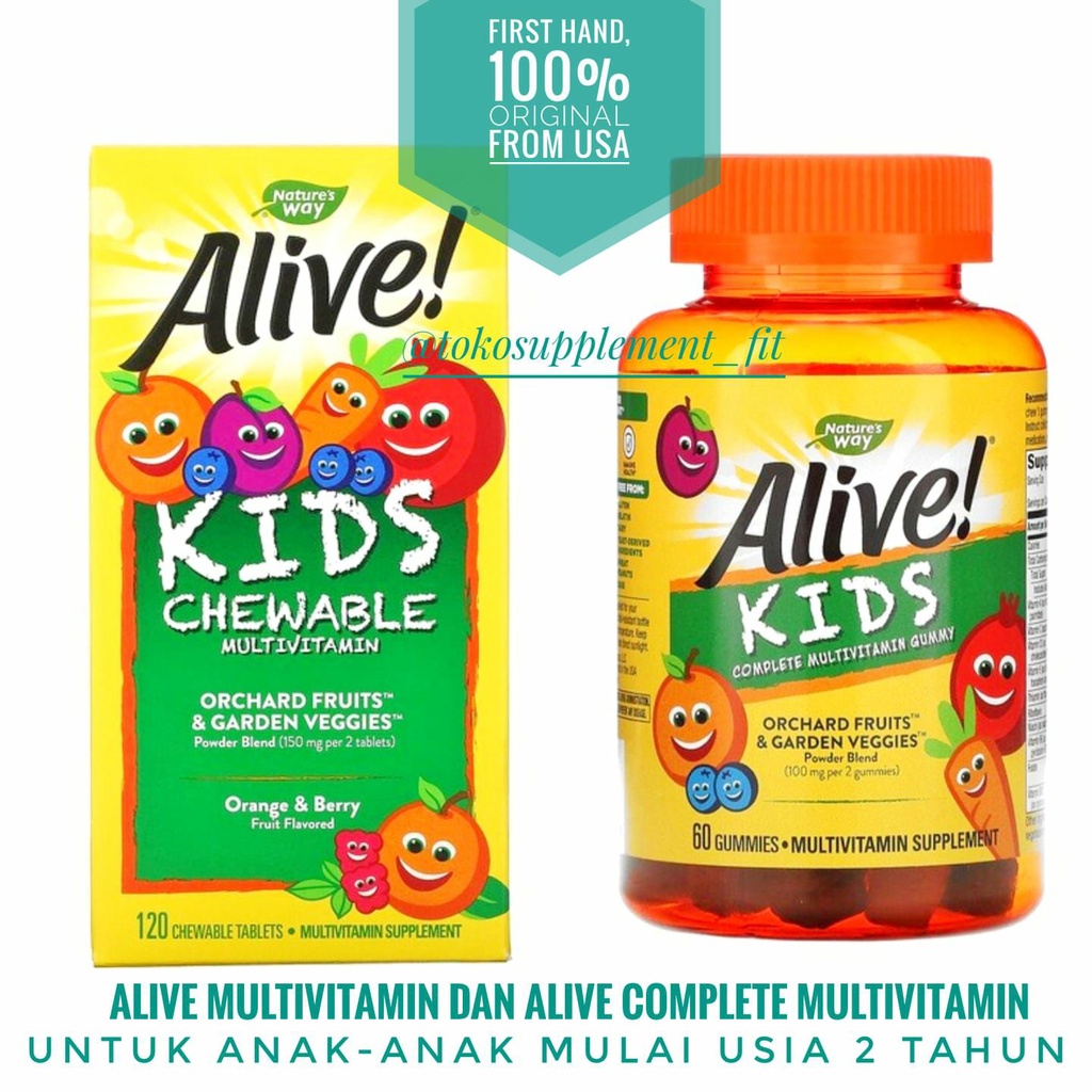 Jual Alive Multivitamin dan Alive Complete Multivitamin untuk Anak (2