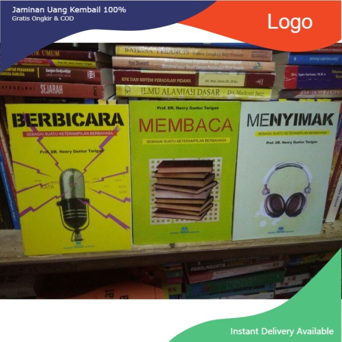 Jual Paket 3 Buku Berbicara Membaca Menyimak By Prof Dr Henry Guntur