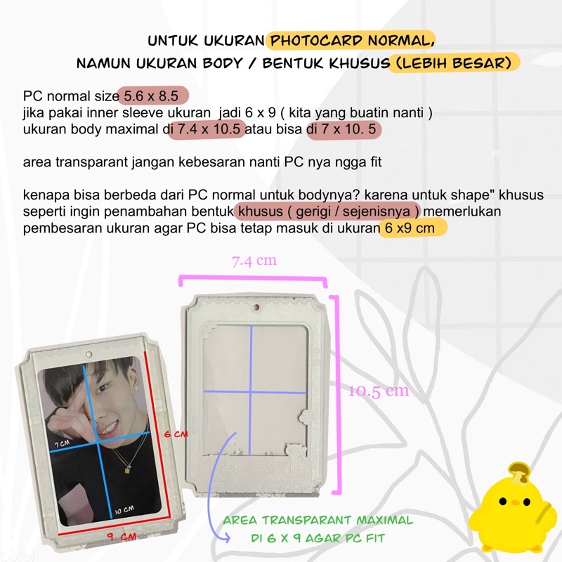 Jual Photocard Pc Holder CUSTOM / Akrilik Photocard Keychain / Custom ...