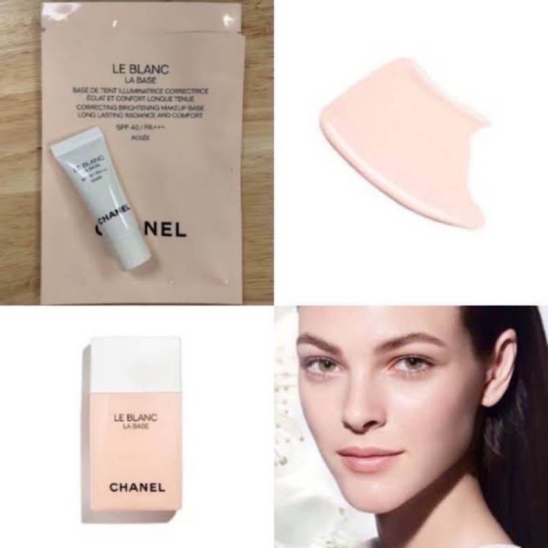 Jual Chanel LE BLANC LA BASE SPF 40 / PA +++ 2,5ml Mini / Travel / Deluxe  Size CORRECTING BRIGHTENING MAKEUP BASE. LONG-LASTING RADIANCE AND COMFORT